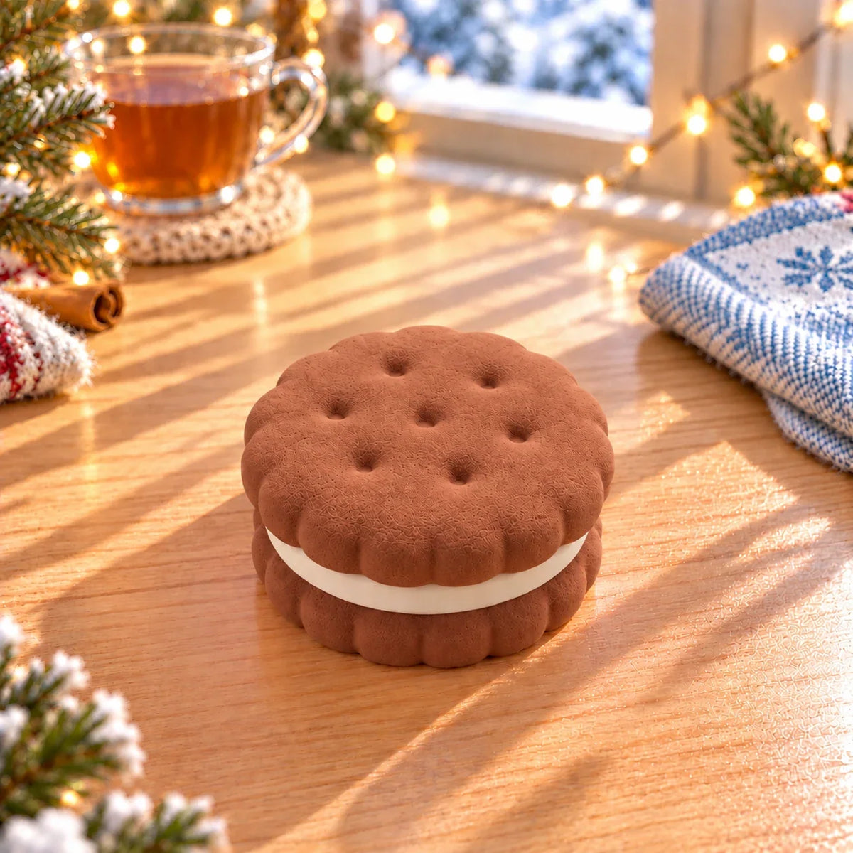 Squishy biscuit fourré café