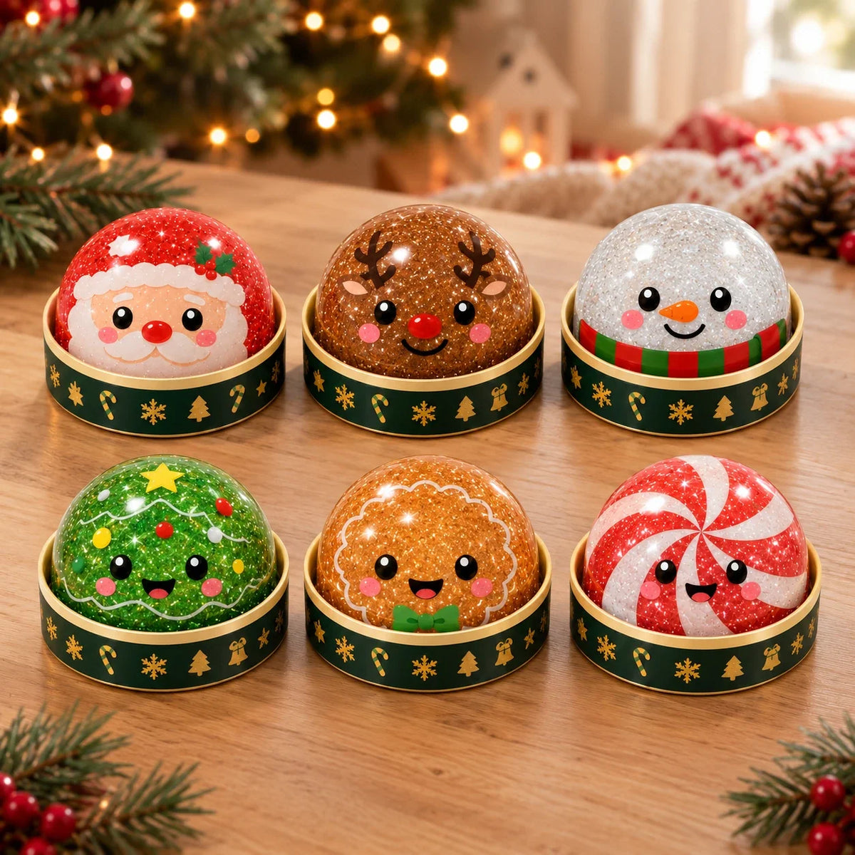 Les 6 squishys dumplings de Noël